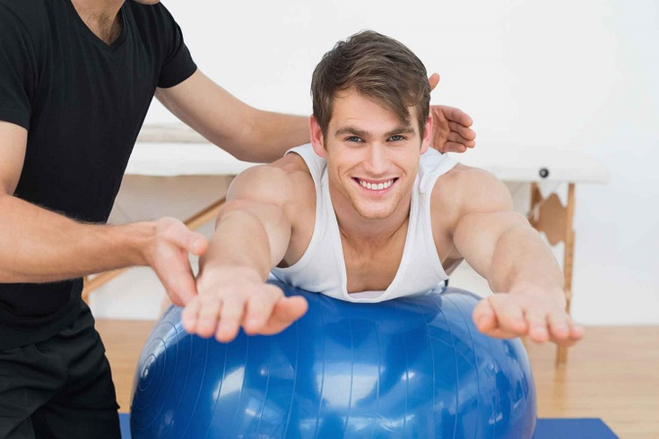 oefeningen op fitball voor prostatitis