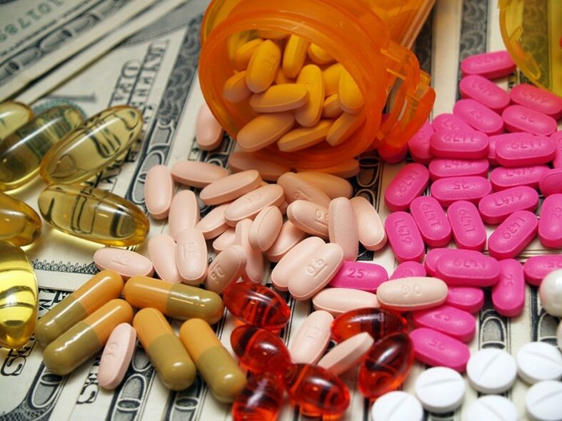 Prostatitis wordt meestal behandeld met medicijnen in de vorm van tabletten