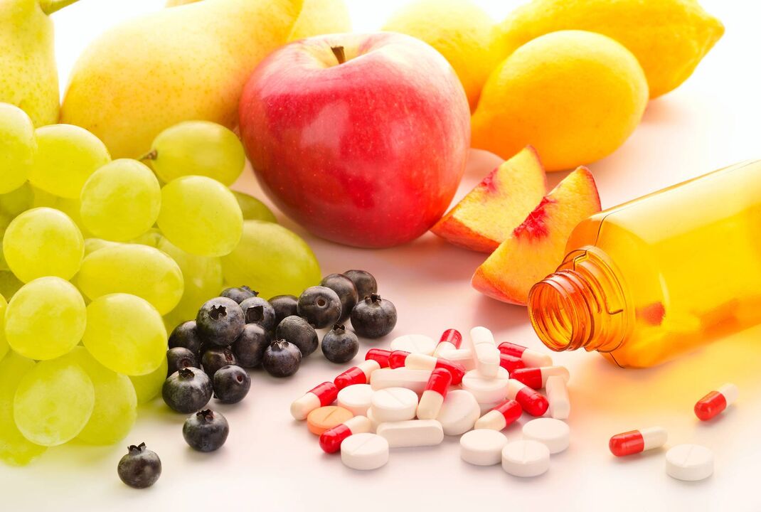 vitaminen en voedingssupplementen voor de behandeling van prostatitis
